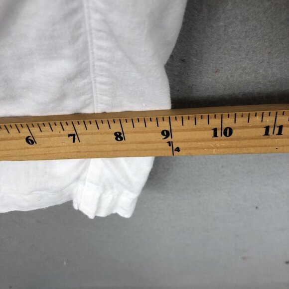 Kim Rogers Pants Womens Extra Large White Linen Blend Lagenlook Boho Beach - Picture 6 of 16